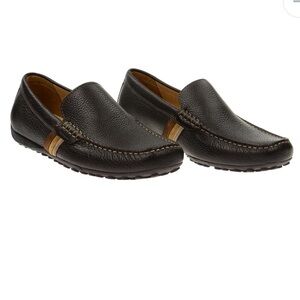 GEOX-Snake Moc Slipper in dark brown mocassin"